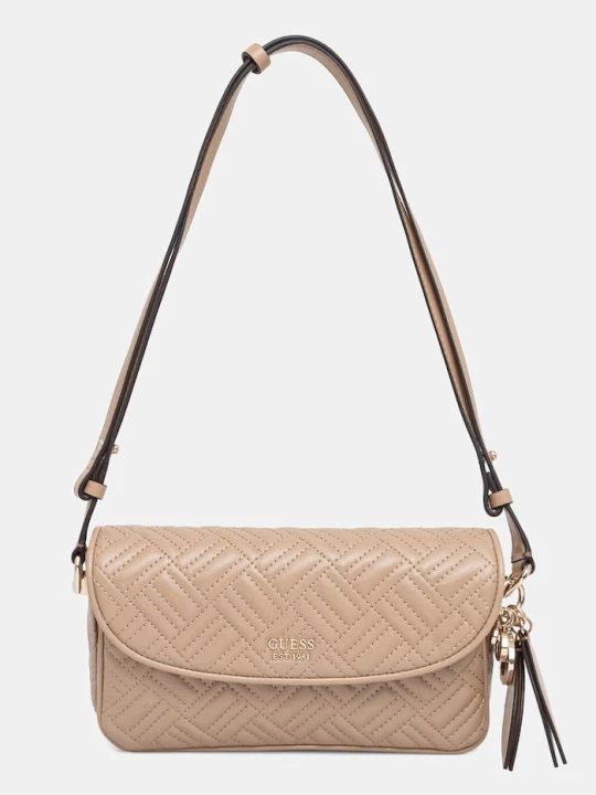 Zdjęcie produktu Guess torebka bagietka damska z imitacji skóry SALLY beżowy