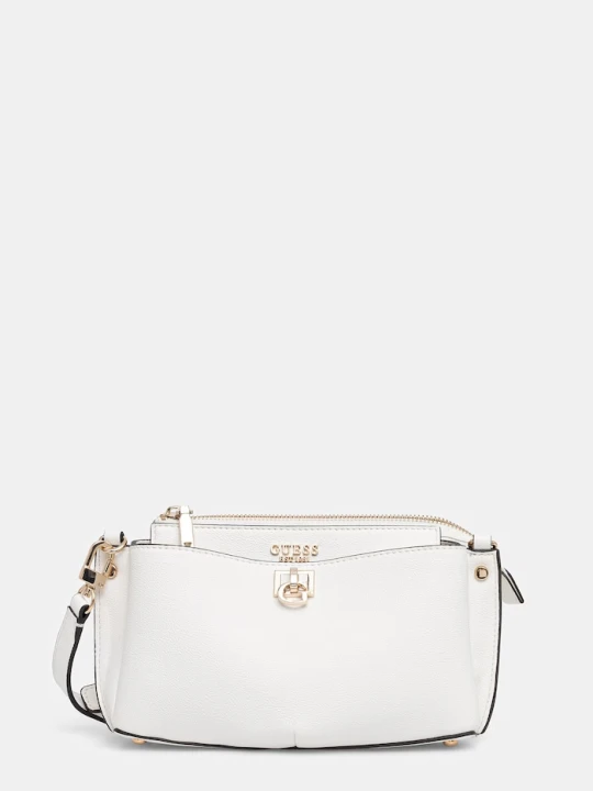 Zdjęcie produktu Guess torebka crossbody damska z imitacji skóry BIANCA biały