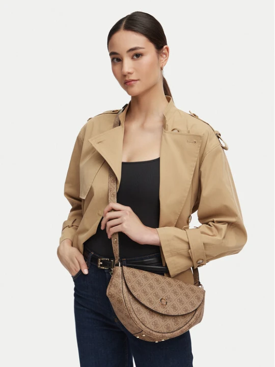 Zdjęcie produktu Guess Torebka Coleen Logo HWSG97 56210 Beżowy