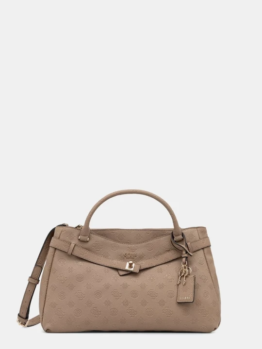 Zdjęcie produktu Guess torebka crossbody damska z imitacji skóry ELLA beżowy