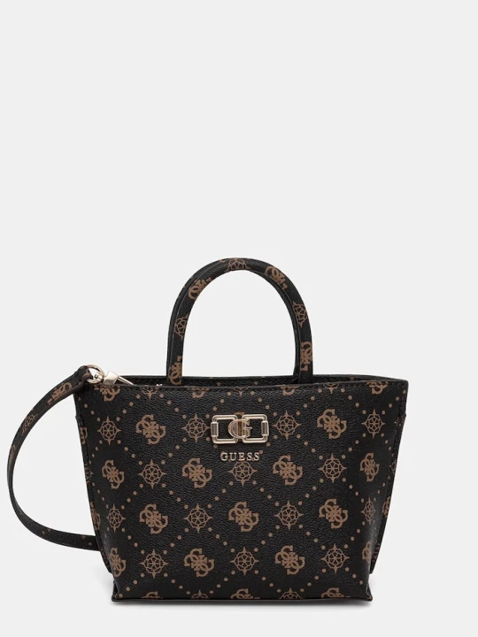 Zdjęcie produktu Guess torebka crossbody damska z imitacji skóry EMELIE brązowy
