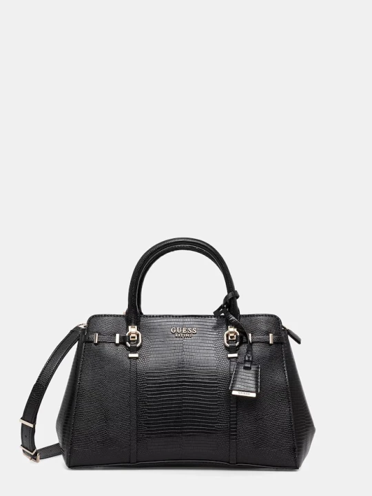 Zdjęcie produktu Guess torebka crossbody damska z imitacji skóry LEONA czarny