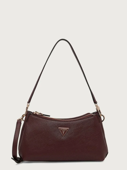 Zdjęcie produktu Guess torebka crossbody damska z imitacji skóry NOELLE bordowy