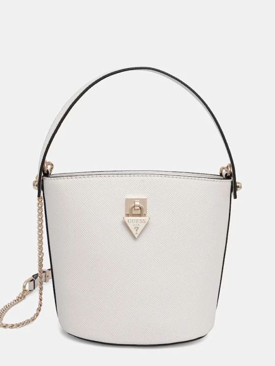Zdjęcie produktu Guess torebka crossbody damska z imitacji skóry PATSIE beżowy