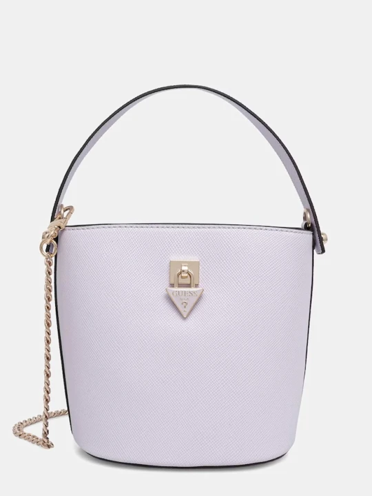 Zdjęcie produktu Guess torebka crossbody damska z imitacji skóry PATSIE fioletowy