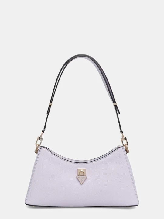 Zdjęcie produktu Guess torebka crossbody damska z imitacji skóry PATSIE fioletowy