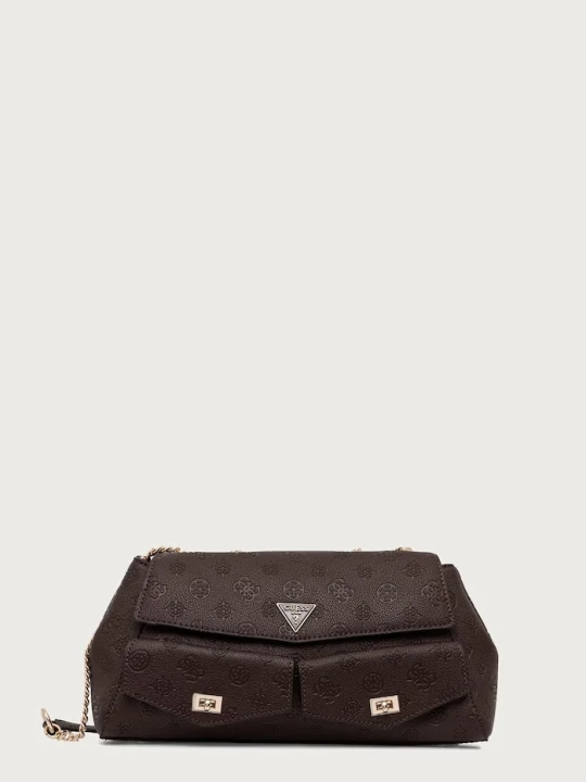 Zdjęcie produktu Guess torebka damska z imitacji skóry BLAKE brązowy