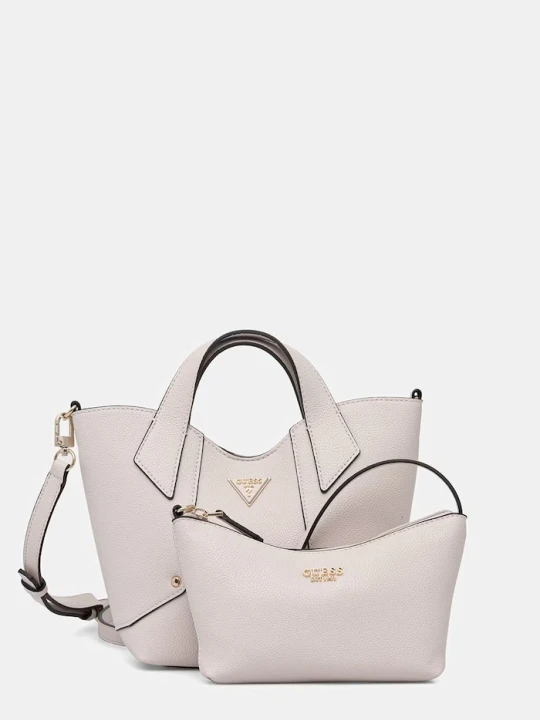 Zdjęcie produktu Guess torebka damska z imitacji skóry DARCY beżowy