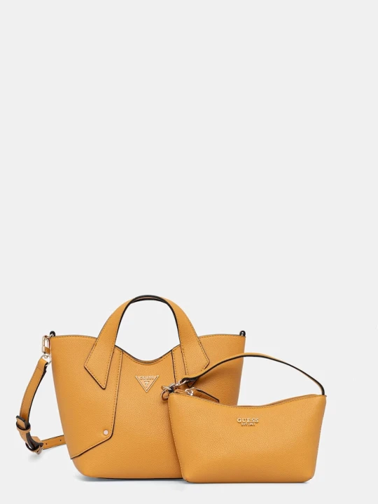 Zdjęcie produktu Guess torebka damska z imitacji skóry DARCY żółty