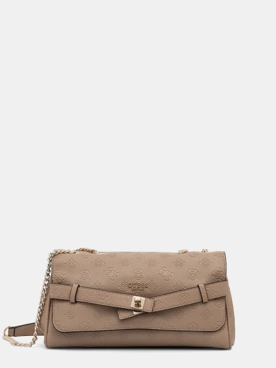 Zdjęcie produktu Guess torebka damska z imitacji skóry ELLA beżowy