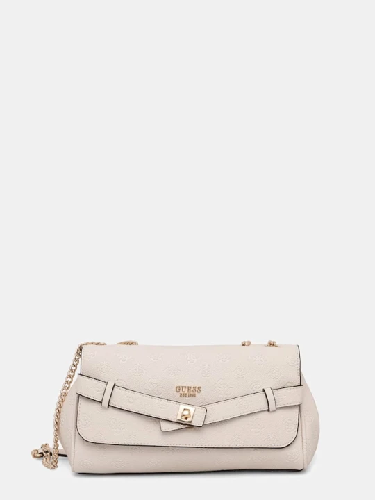 Zdjęcie produktu Guess torebka damska z imitacji skóry ELLA beżowy