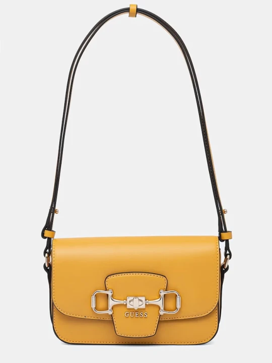 Zdjęcie produktu Guess torebka damska z imitacji skóry JANIE żółty