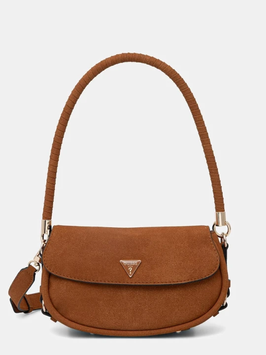 Zdjęcie produktu Guess torebka damska z imitacji zamszu DANYA brązowy