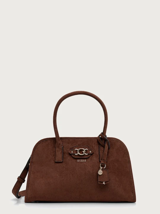 Zdjęcie produktu Guess torebka damska z imitacji zamszu SAMANTHA brązowy