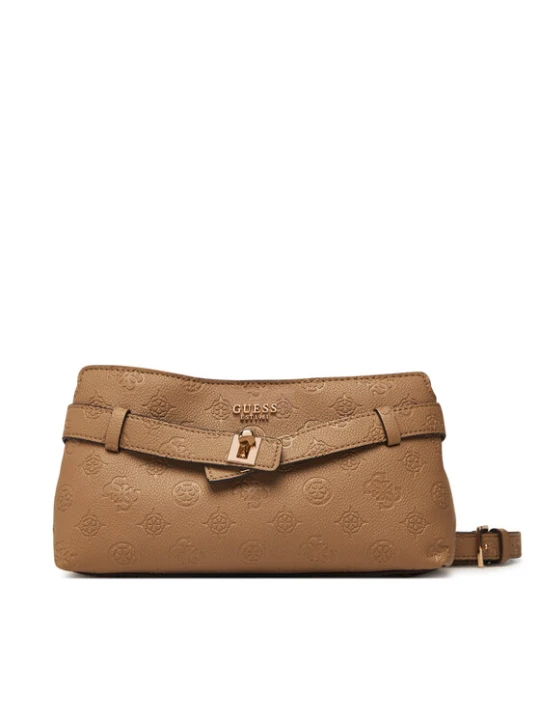 Zdjęcie produktu Guess Torebka Ella Logo Mini HWPD97 46730 Beżowy ciemny