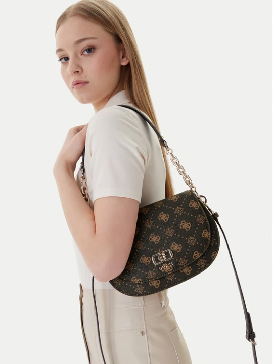 Zdjęcie produktu Guess Torebka Emelie Logo HWGP99 28200 Brązowy