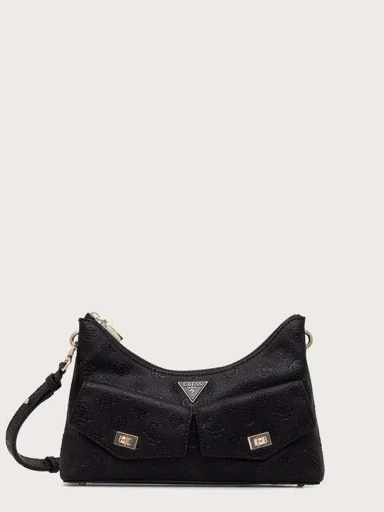 Zdjęcie produktu Guess torebka hobo damska z imitacji skóry BLAKE czarny