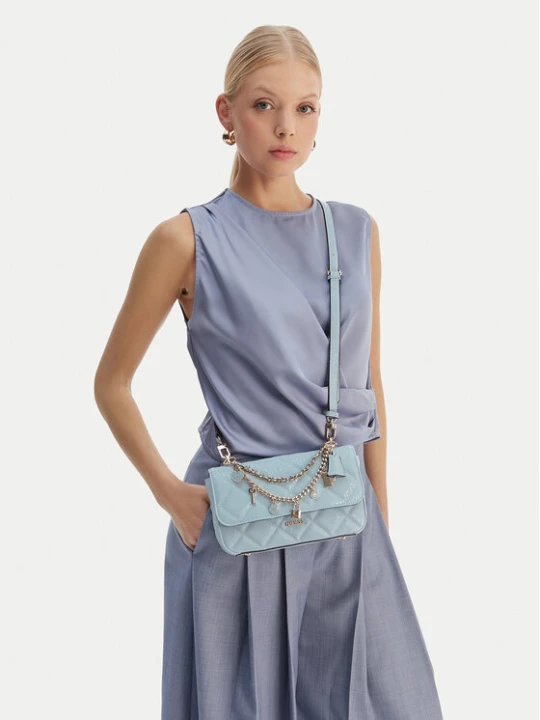 Zdjęcie produktu Guess Torebka HWGG99 12200 Błękitny Niebieski jasny