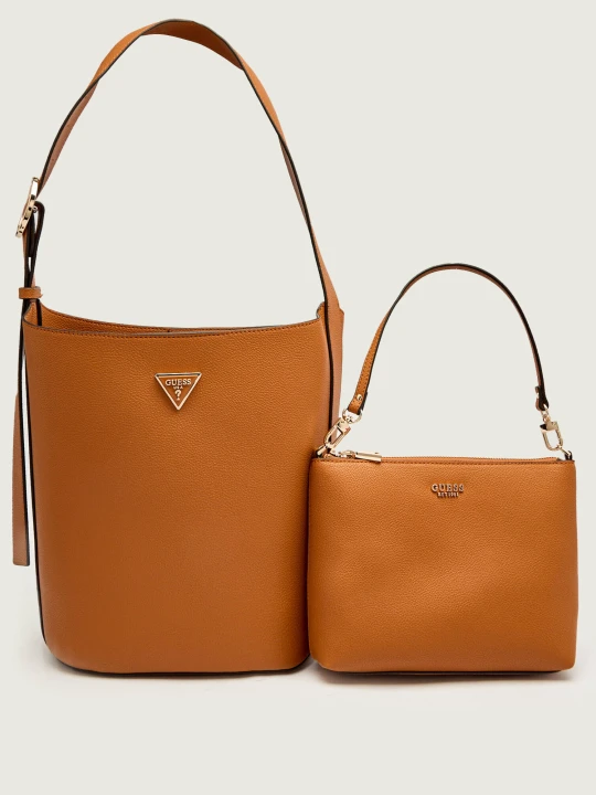 Zdjęcie produktu Guess Torebka na ramię 3w1 Meridian brązowy
