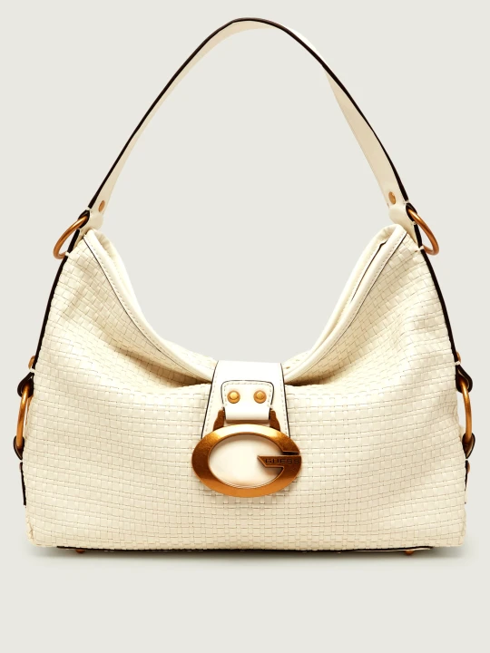 Zdjęcie produktu Guess Torebka na ramię Camden ecru