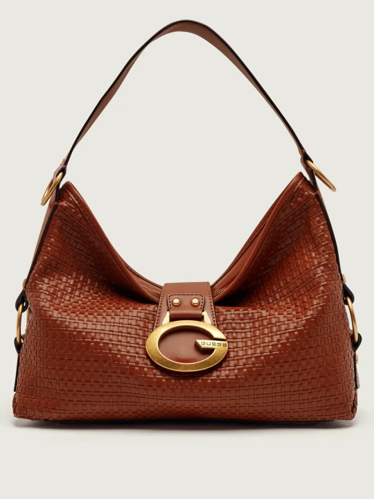 Zdjęcie produktu Guess Torebka na ramię Camden koniakowy