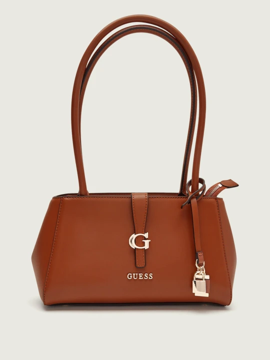 Zdjęcie produktu Guess Torebka na ramię CARRIE GRLFRND koniakowy