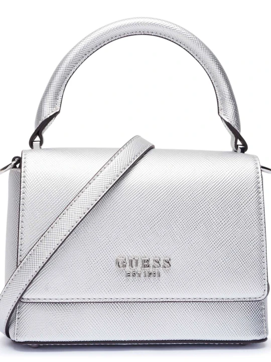 Zdjęcie produktu Guess Torebka na ramię FEDANA srebrny