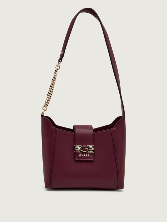 Zdjęcie produktu Guess Torebka na ramię JANE bordowy