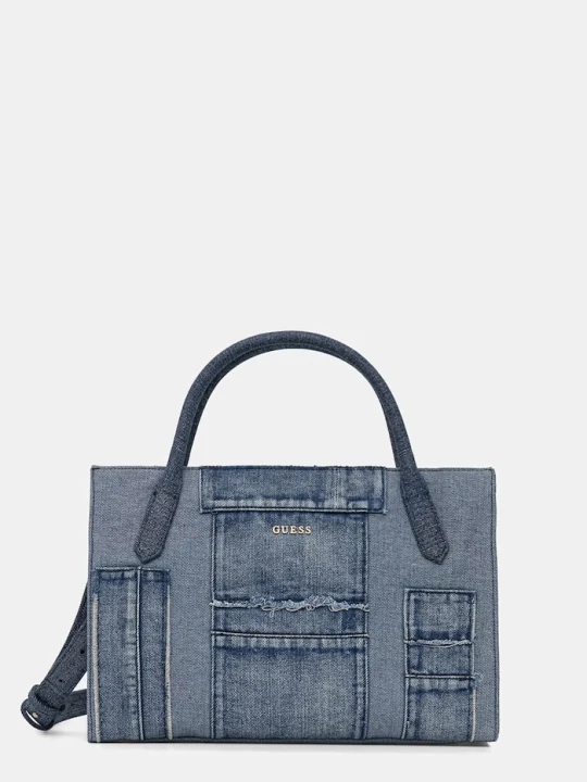 Zdjęcie produktu Guess torebka shopper damska jeansowa JODI granatowy