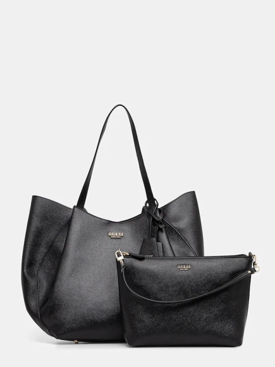 Zdjęcie produktu Guess torebka shopper damska z imitacji skóry AMORETTE czarny