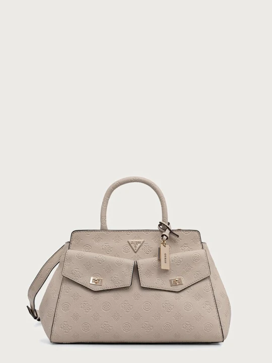 Zdjęcie produktu Guess torebka shopper damska z imitacji skóry BLAKE beżowy