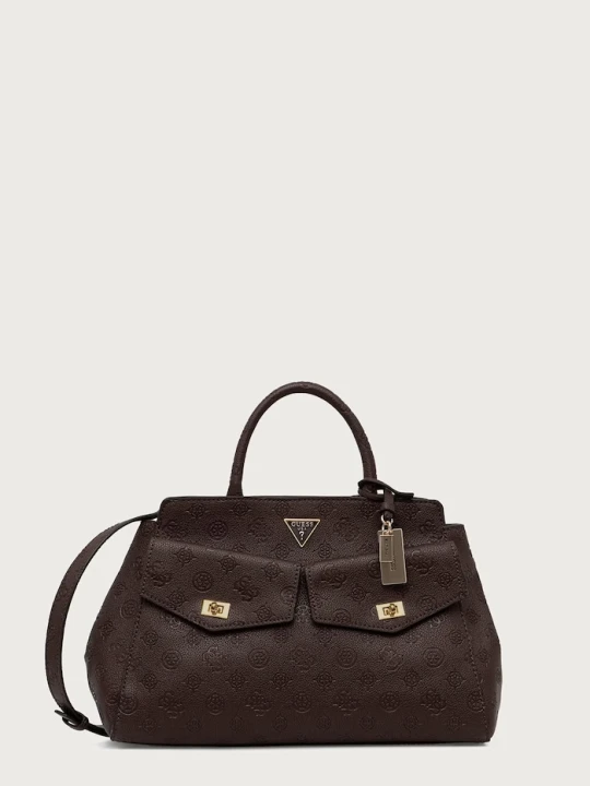 Zdjęcie produktu Guess torebka shopper damska z imitacji skóry BLAKE brązowy