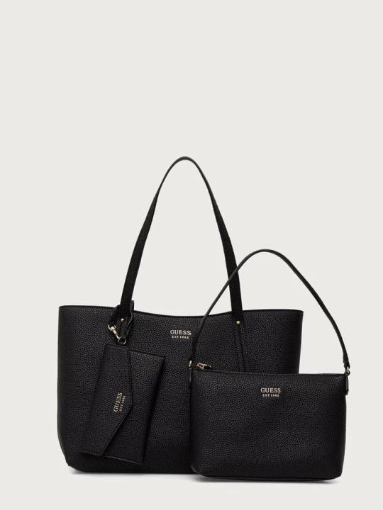 Zdjęcie produktu Guess torebka shopper damska z imitacji skóry BRENTON czarny