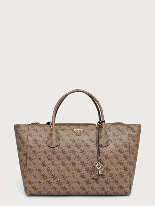 Zdjęcie produktu Guess torebka shopper damska z imitacji skóry MARISSA beżowy
