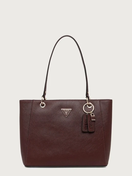 Zdjęcie produktu Guess torebka shopper damska z imitacji skóry NOELLE bordowy