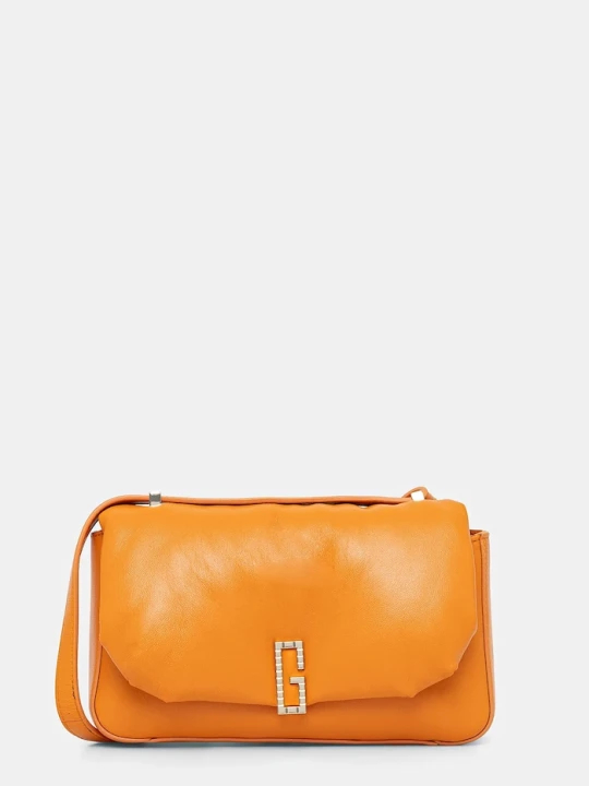 Zdjęcie produktu Guess torebka skórzana ALIZEE pomarańczowy