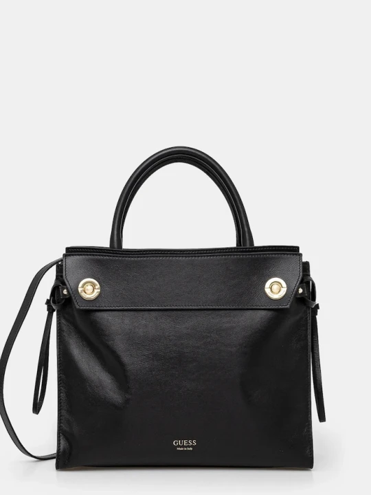 Zdjęcie produktu Guess torebka skórzana BIANCA czarny