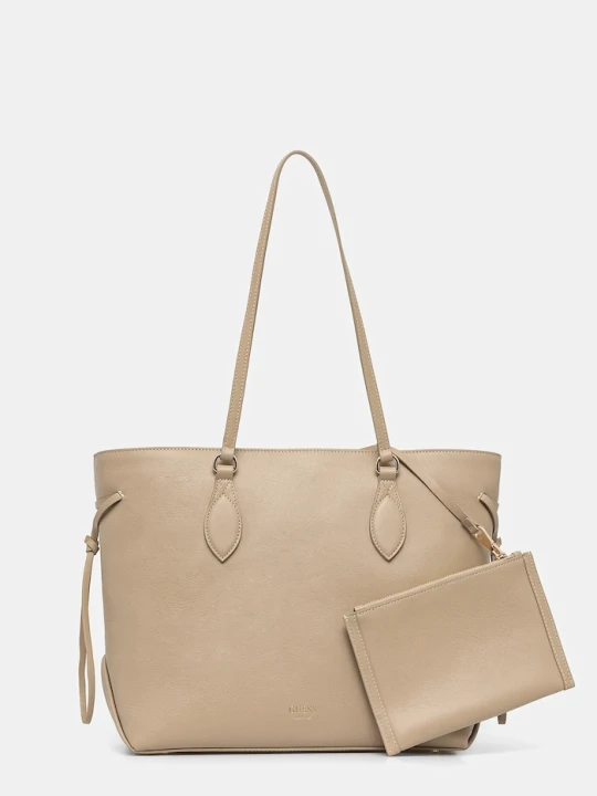 Zdjęcie produktu Guess torebka skórzana FLORENCE beżowy