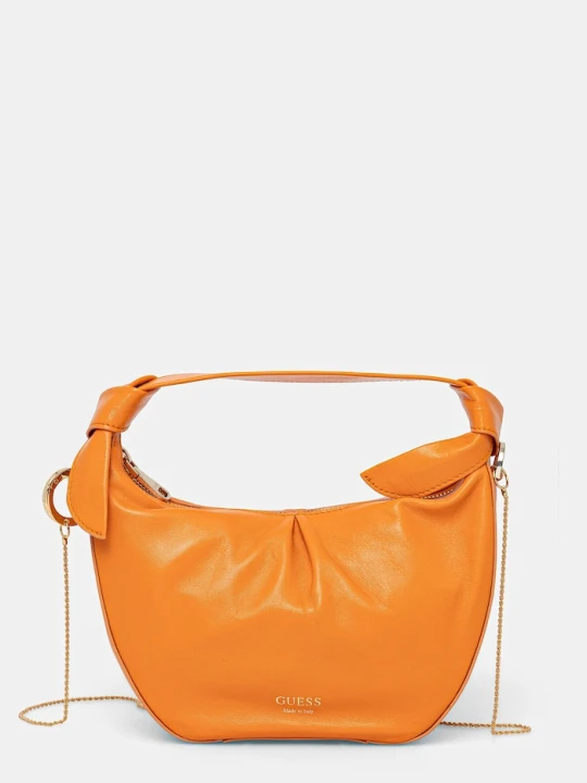 Zdjęcie produktu Guess torebka skórzana JOLIE pomarańczowy