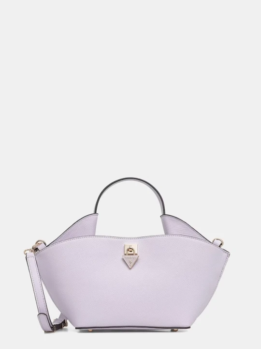 Zdjęcie produktu Guess torebka tote damska z imitacji skóry PATSIE fioletowy