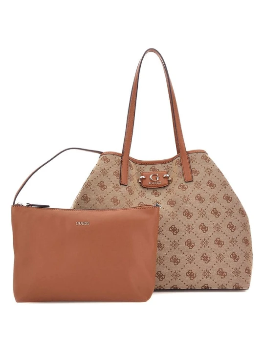 Zdjęcie produktu Guess Torebka w kolorze beżowo-jasnobrązowym - 40 x 33 x 20 cm rozmiar: onesize