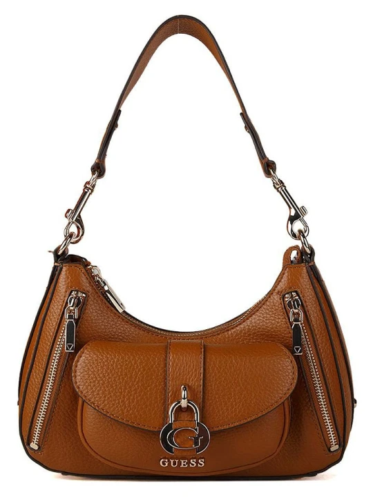 Zdjęcie produktu Guess Torebka w kolorze jasnobrązowym - 28 x 18 x 7 cm rozmiar: onesize
