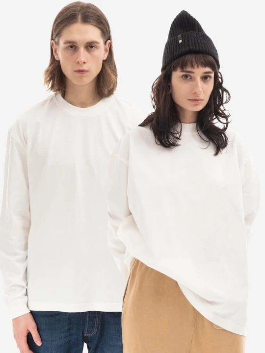 Zdjęcie produktu Guess U.S.A. longsleeve bawełniany biały