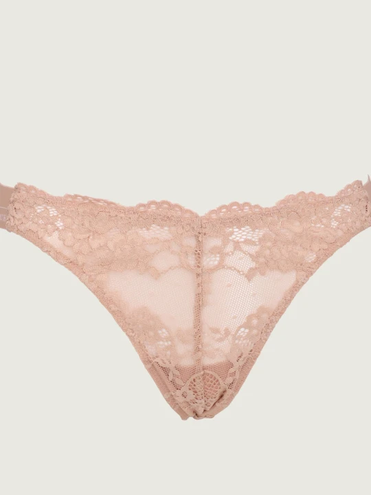 Zdjęcie produktu Guess Underwear Koronkowe stringi Jane nude