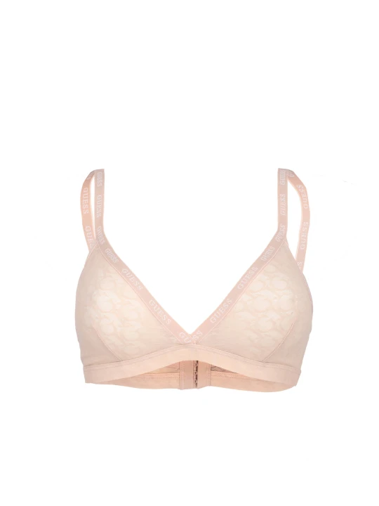 Zdjęcie produktu Guess Underwear Koronkowy Biustonosz beżowy