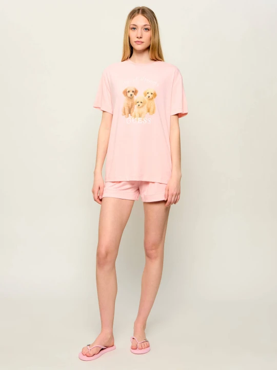Zdjęcie produktu Guess Underwear Piżama Lily | Regular Fit pudrowy róż
