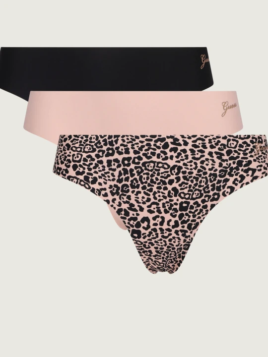 Zdjęcie produktu Guess Underwear Stringi 3-pack beżowy