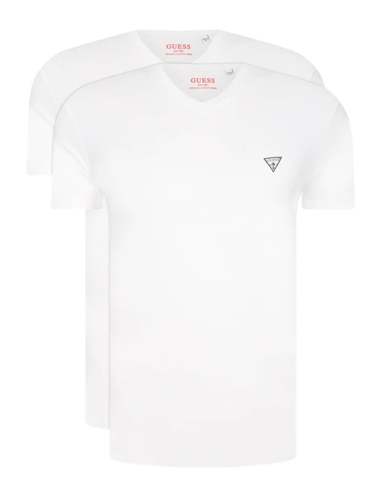Zdjęcie produktu Guess Underwear T-shirt 2-pack CALEB HERO | Regular Fit | stretch biały