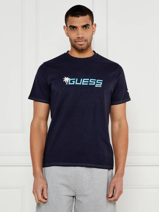 Zdjęcie produktu Guess Underwear T-shirt PALM LOGO | Regular Fit granatowy