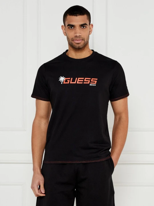 Zdjęcie produktu Guess Underwear T-shirt PALM LOGO | Regular Fit czarny